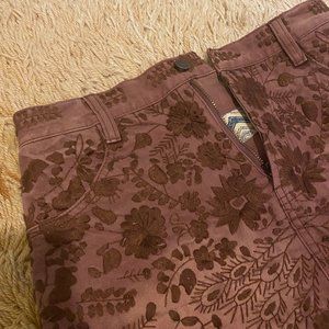 Free People Embroidered Shorts